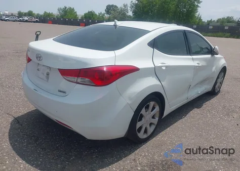 2012 Hyundai Elantra Limited from USA, damaged, VIN 5NPDH4AE7CH102981